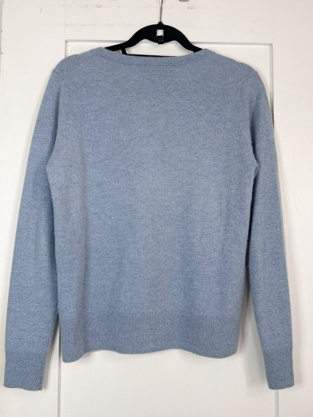 Quince 100% Mongolian Cashmere Cardigan Faded Denim Blue M - Picture 4 of 11